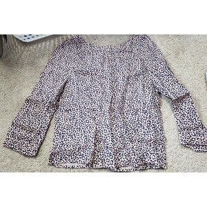 Boden cheetah print blouse